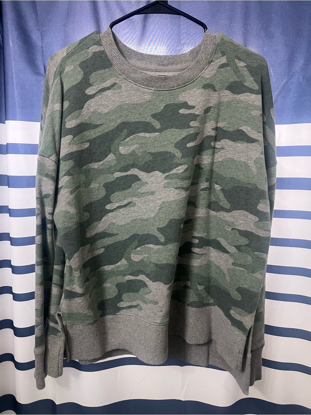 Camouflage Crewneck Sweater - Green Camo